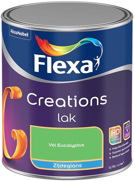 Flexa - Creations Lak Zijdeglans - Vol Eucalyptus - Mengverf - 750 Ml