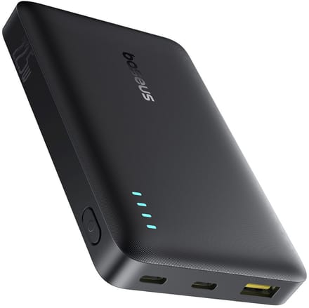 Externe Batterij Baseus EnerFill FP21, 10000mAh, 22.5W, QC + PD, 1 x USB-A - 2 x USB-C, Zwart P1008210D123-00