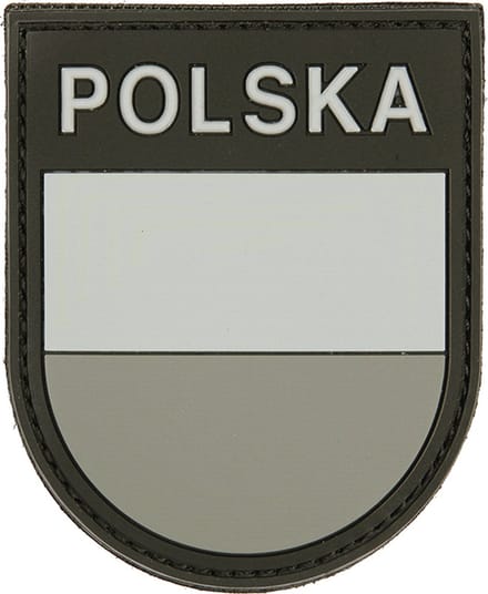 Embleem 3D PVC Polska grijs