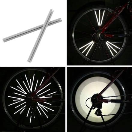 KELERINO. Fiets reflector - spaak reflectoren voor spaken - 12 stuks