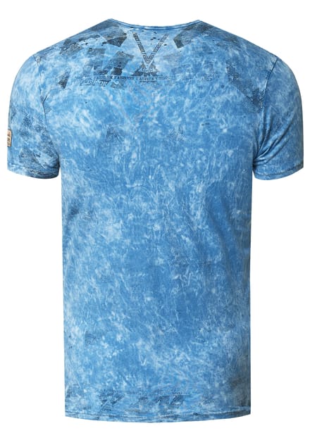 V-hals T-shirt met logo-print aan de zijkant
