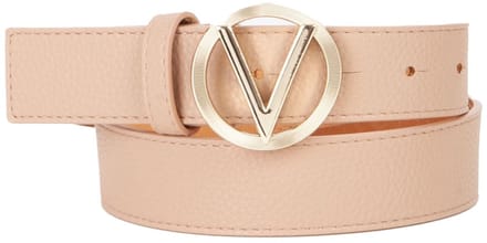 VALENTINO riem Hampton Plaque Buckle Belt W85 Beige / Oro Lichtbruin
