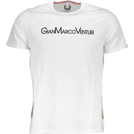 Gianmarco Venturi Witte Katoenen Heren T-Shirt