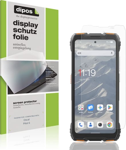 dipos – 4x Matte Beschermfolie geschikt voor Oscal Pilot 6 | Krasbestendige & antireflecterende Screenprotector Ultra-Thin