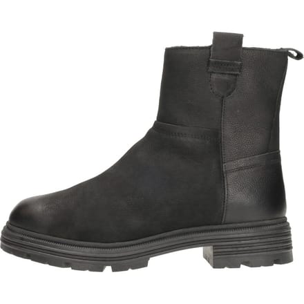 SUB55 Nizza Enkellaarsjes Plat - zwart - Maat 41