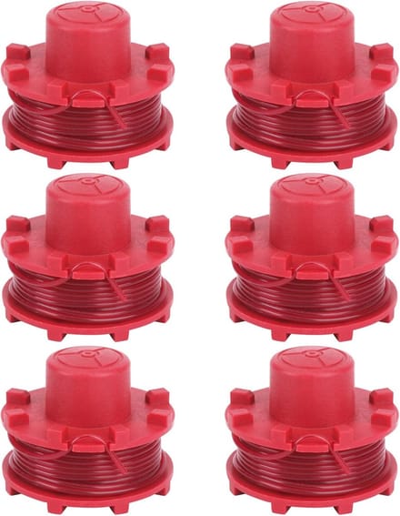 6 Stuks Reservedraadspoelen voor Grastrimmer - 2 mm Dikte, 8 m Lengte