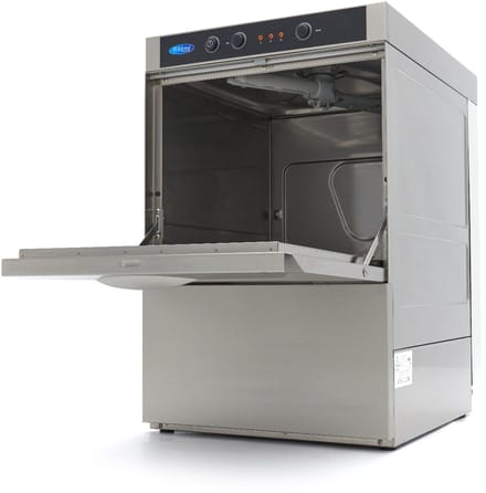 Horeca Vaatwasser - 40 x 40 cm - met Afvoer-, Glansspoel- en Zeeppomp - 230V