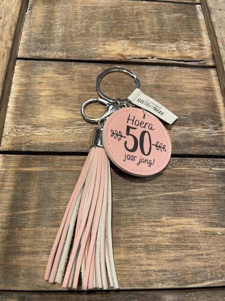 Sleutelhanger /Tashanger +Tassel / Kwast 50 jaar