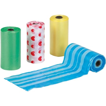 Hondenpoepzakjes gekleurd, 4x20st plastic