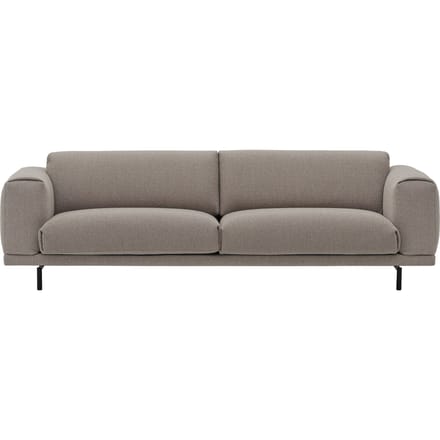 Muuto Rest 3-zitsbank - Hearth 6 - Zwart