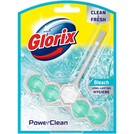 Glorix PowerClean Bleach Toiletblok - 1 stuks