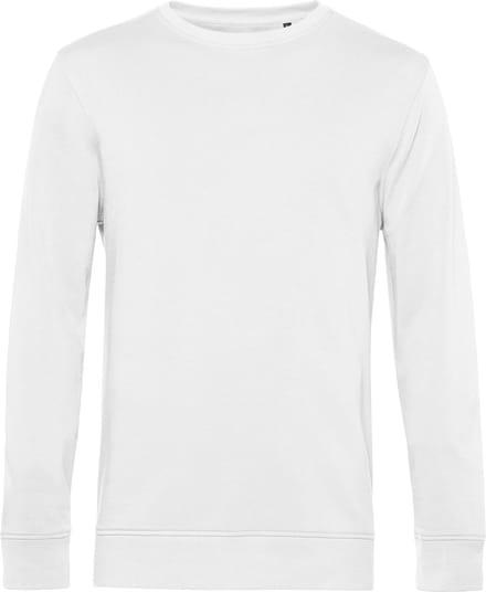 Organic Inspire Crew Neck Sweater B&C Collectie Wit maat S