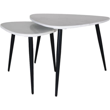 Salontafel Milou - Marmer - Set van 2 Groot - Organisch