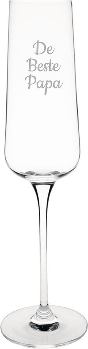 Gegraveerde Champagneglas 27cl De Beste Papa
