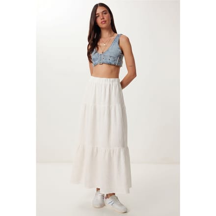 Hoge Taille A-Lijn Maxi Rok