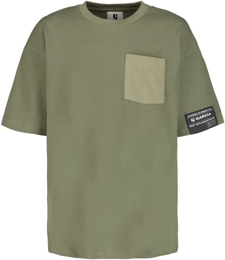 GARCIA Jongens T-shirt Groen - Maat 164/170