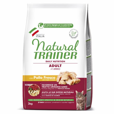 Natural Trainer Adult Kip 3 kg - Kattenvoer