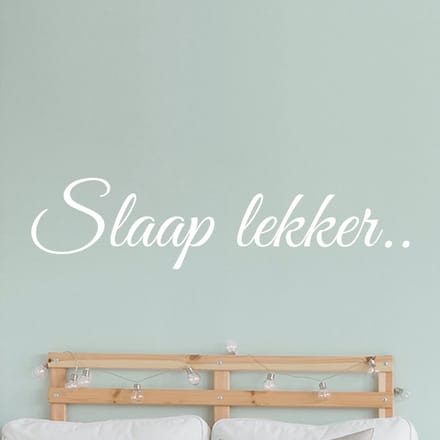 Muursticker slaap lekker, kies eigen kleur & formaat