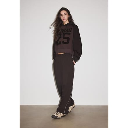 Stradivarius Joggingbroek met bies en stoppers  Bruin XS