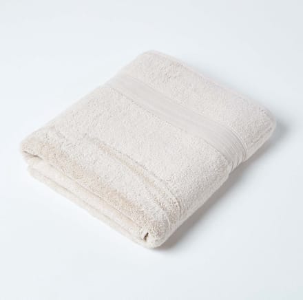Homescapes Zero Twist Supima Katoenen Badlaken Beige