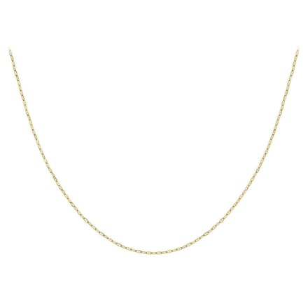 Lucardi Dames Ketting - 9 karaat - Ketting - Cadeau - 46 cm - Geelgoud