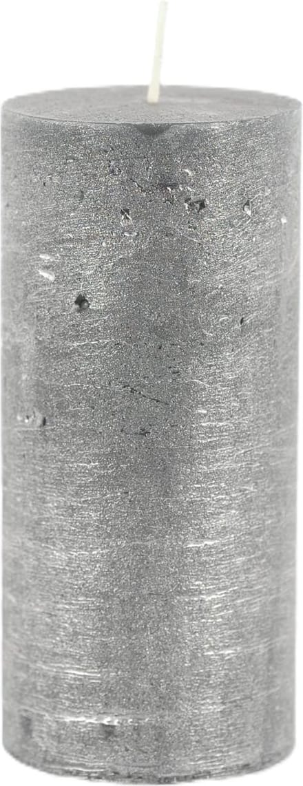 Rasteli Luz Your Senses Stomp Kaars Zwart-Black Silver D 7 cm H 15 cm