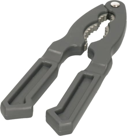 Excellent Houseware Notenkraker - donkergrijs - metaal - kunststof - 18 cm