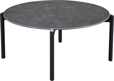 Tucson bijzettafel 87cm rond H38cm antraciet