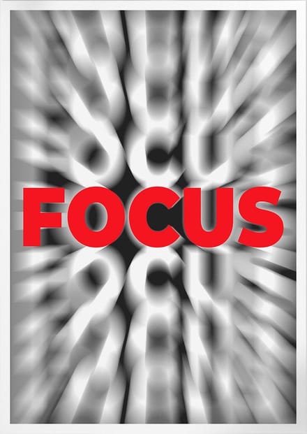 Focus (Motivatie & Inspiratie) | Poster | B2: 50 x 70 cm