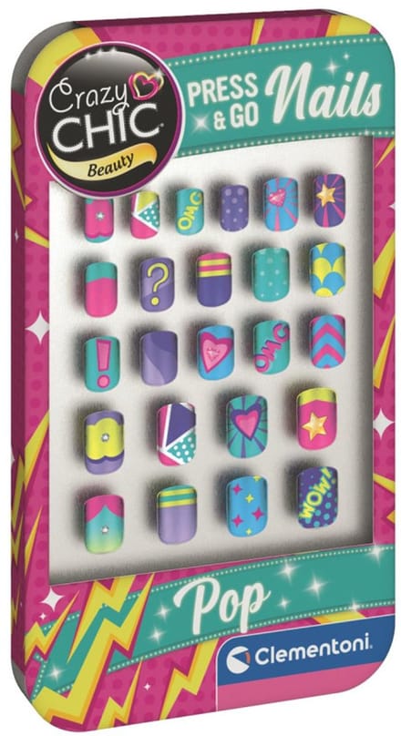 Crazy Chic Pop Clementoni kunstnagels set