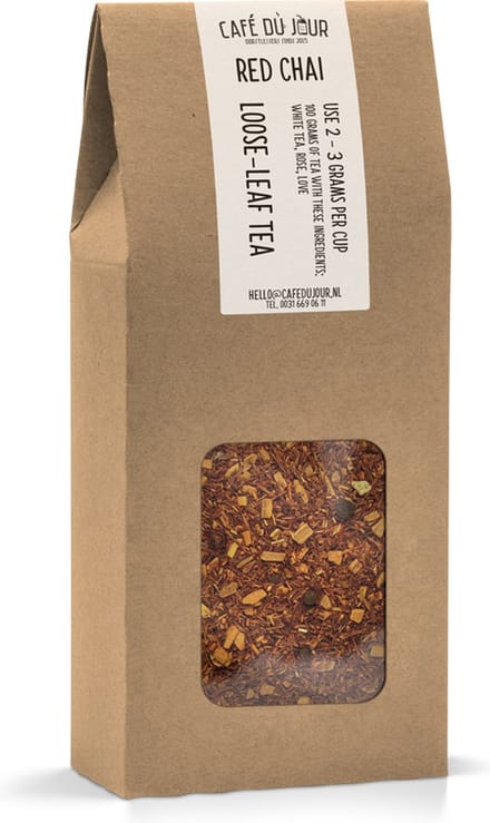 Red Chai - Rooibos thee 100 gram - Café du Jour losse thee