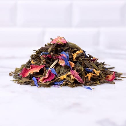 Happiness – Groene Thee | Rozenblad, Osmanthus, Zonnebloem | 320g | Zoet & Bloemig Aroma