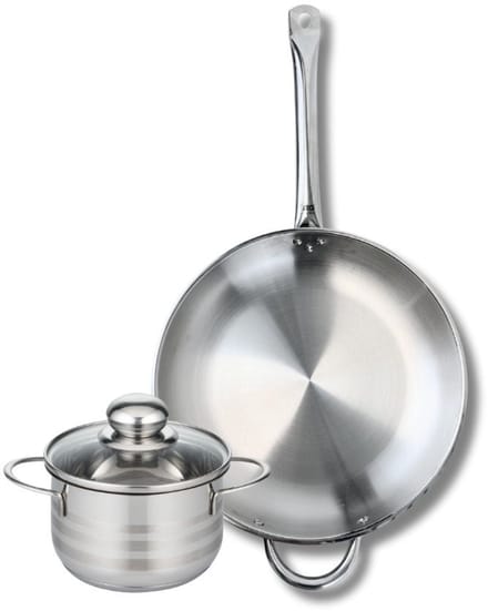 Set van 1 Koekenpan 32 cm en 1 braadpan 16 cm Elo Profi Brillant