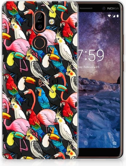 Nokia 7 Plus TPU Hoesje Birds
