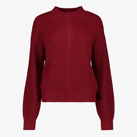 TwoDay dames trui bordeaux rood - Maat 3XL