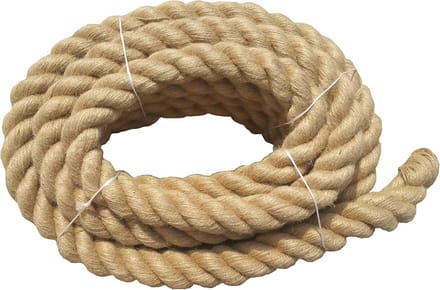 Natuurlijk jute touw 30 mm - 2 m lang voor diverse toepassingen