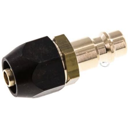 Messing DN 7.2 (Euro) Luchtkoppeling Insteeknippel 6x12 mm Push-On