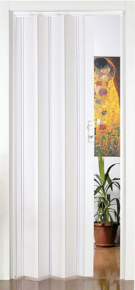 VH Supplies® Vouwdeur Binnen - Harmonicadeur - Schuifdeur - 88 x 214 cm - Wit