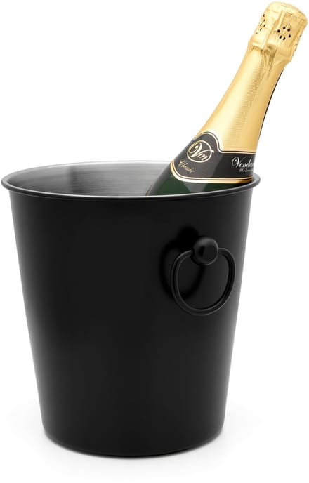 Leopold Vienna - Champagnekoeler RVS zwart