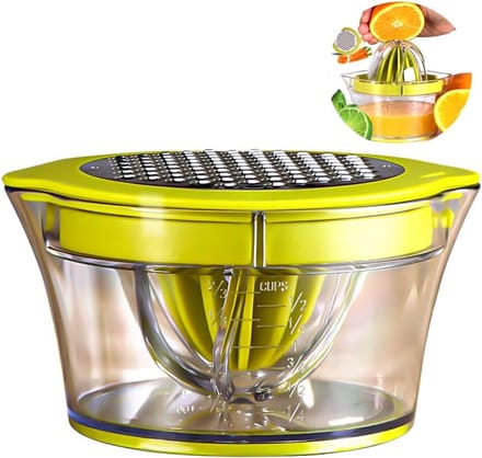 Handige Citruspers - Sap Maker - Verse Sappen Maken - 4-in-1 Multifunctioneel - 400 ml - Groen