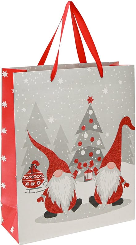 Cadeautasjes, papieren tasjes, elfjesdesign, 26×10×32 cm, 2 stuks