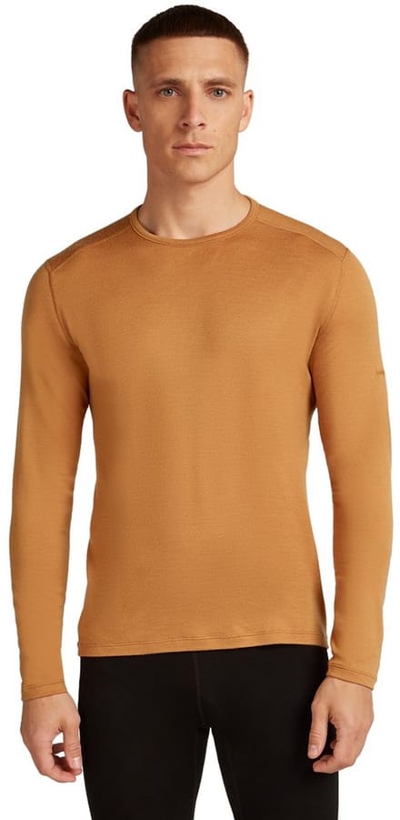 Icebreaker Merino 260 Tech Crewe Lange Mouwen Basislaag Bruin M Man