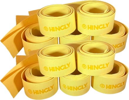 Hingly - Zeemgrip - hockeystick - zeempje - geel - chamois - 10 pack