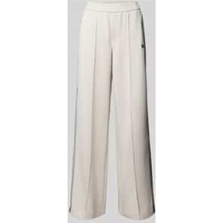 Straight leg stoffen broek met vaste persplooien
