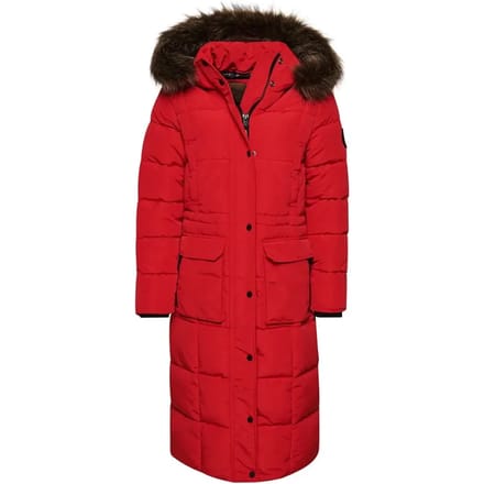Superdry - Lange Everest pufferjas - Dames - Gewatteerde jassen
