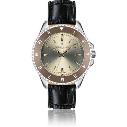 Krokodillenleren horloge Philipp Blanc Avenches
