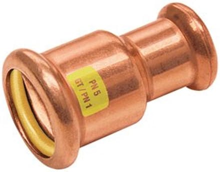 Bonfix Pressfitting roodkoper GAS Verloopkoppeling 28x22 - 2 x press - (m-profiel)