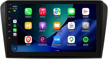 CarPlay autoradio geschikt voor Mazda 3 | 2003 t/m 2009 | Android 16 | Draadloos Apple CarPlay & Android Auto | 2GB + 32GB | QuadCore processor | Denago DNG-A467 | 2025 model | 2003 2004 2005 2006 2007 2008 2009 | Bluetooth & Wifi