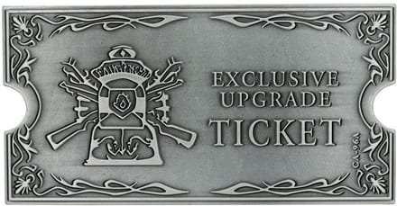 FaNaTtik Resident Evil 4 Replica 1/1 Metal Exclusive Upgrade Ticket Replica: 1/1