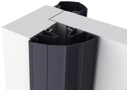 Ellen vingerbeschermingsprofiel - Finprotect Plus 5090 - 198cm - antraciet
